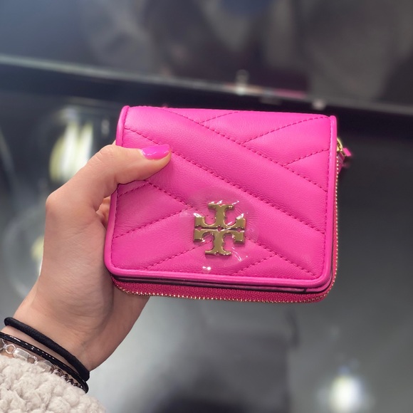 Tory Burch Handbags - NEW! Tory Burch Kira Bi-Fold Wallet HOT PINK
